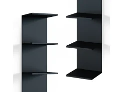 Estante de pared negro 30x28x190 paolo