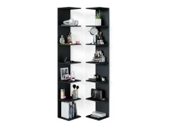Estante de pared negro 30x28x190 paolo