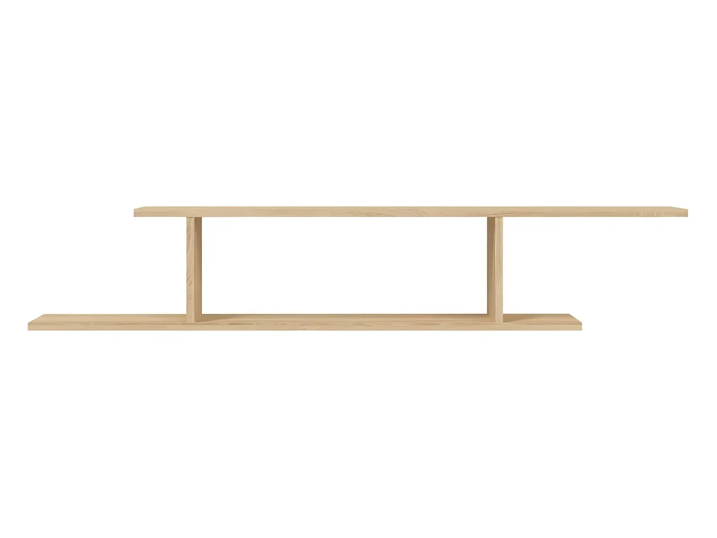Estante de pared para TV contrachapado roble Sonoma 125x18x23cm ES84273