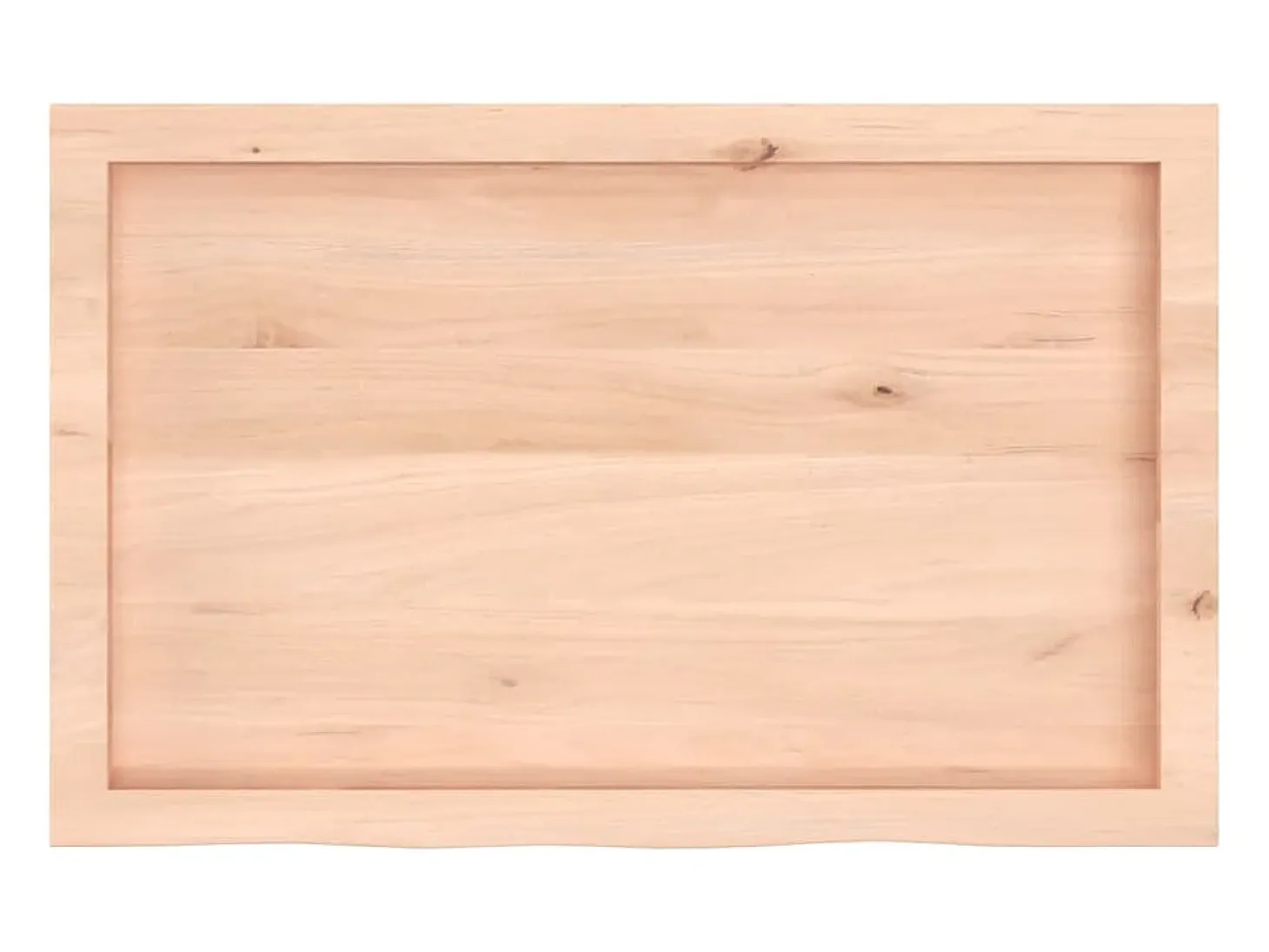 Estante de pared 80x50x(2-6) cm madera maciza de roble sin tratar