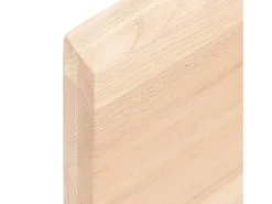 Estante de pared 40x30x(2-4) cm madera maciza de roble sin tratar
