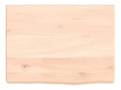 Estante de pared 40x30x(2-4) cm madera maciza de roble sin tratar