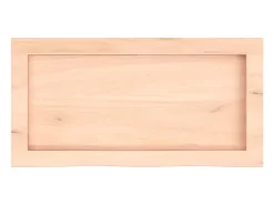 Estante de pared 60x30x(2-4) cm madera maciza de roble sin tratar