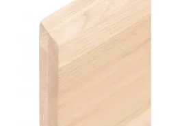 Estante de pared 60x10x4 cm madera maciza de roble sin tratar
