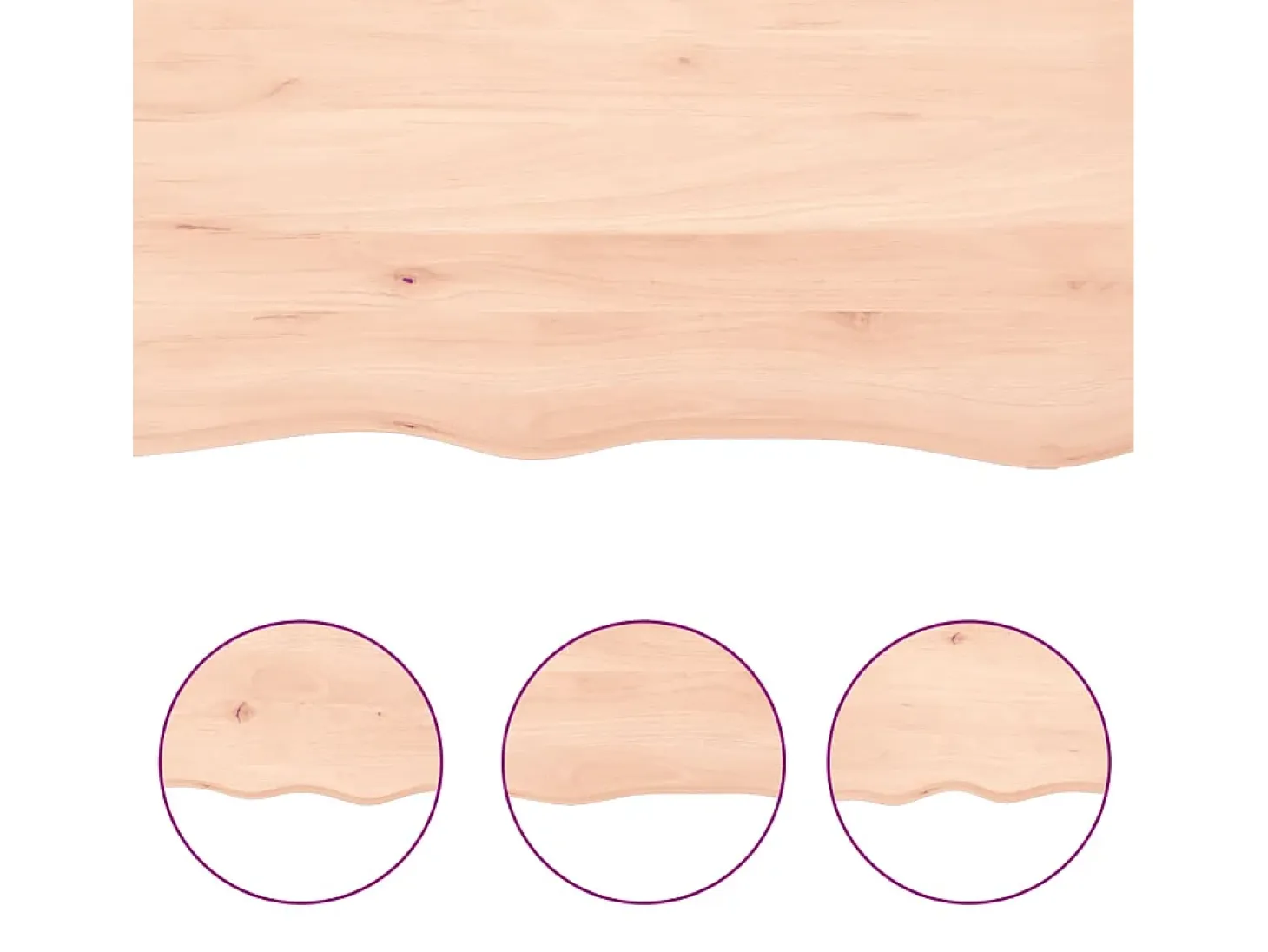 Estante de pared 60x10x4 cm madera maciza de roble sin tratar