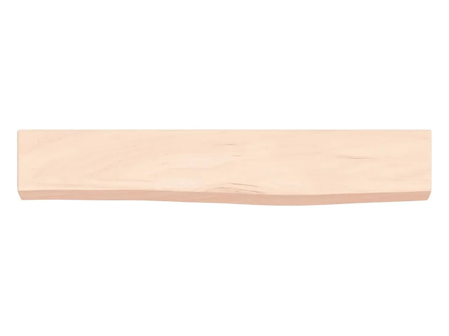 Estante de pared 60x10x4 cm madera maciza de roble sin tratar