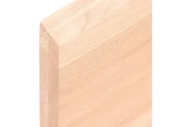 Estante de pared 40x40x(2-4)cm madera maciza de roble sin tratar