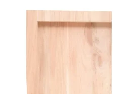 Estante de pared 40x40x(2-4)cm madera maciza de roble sin tratar