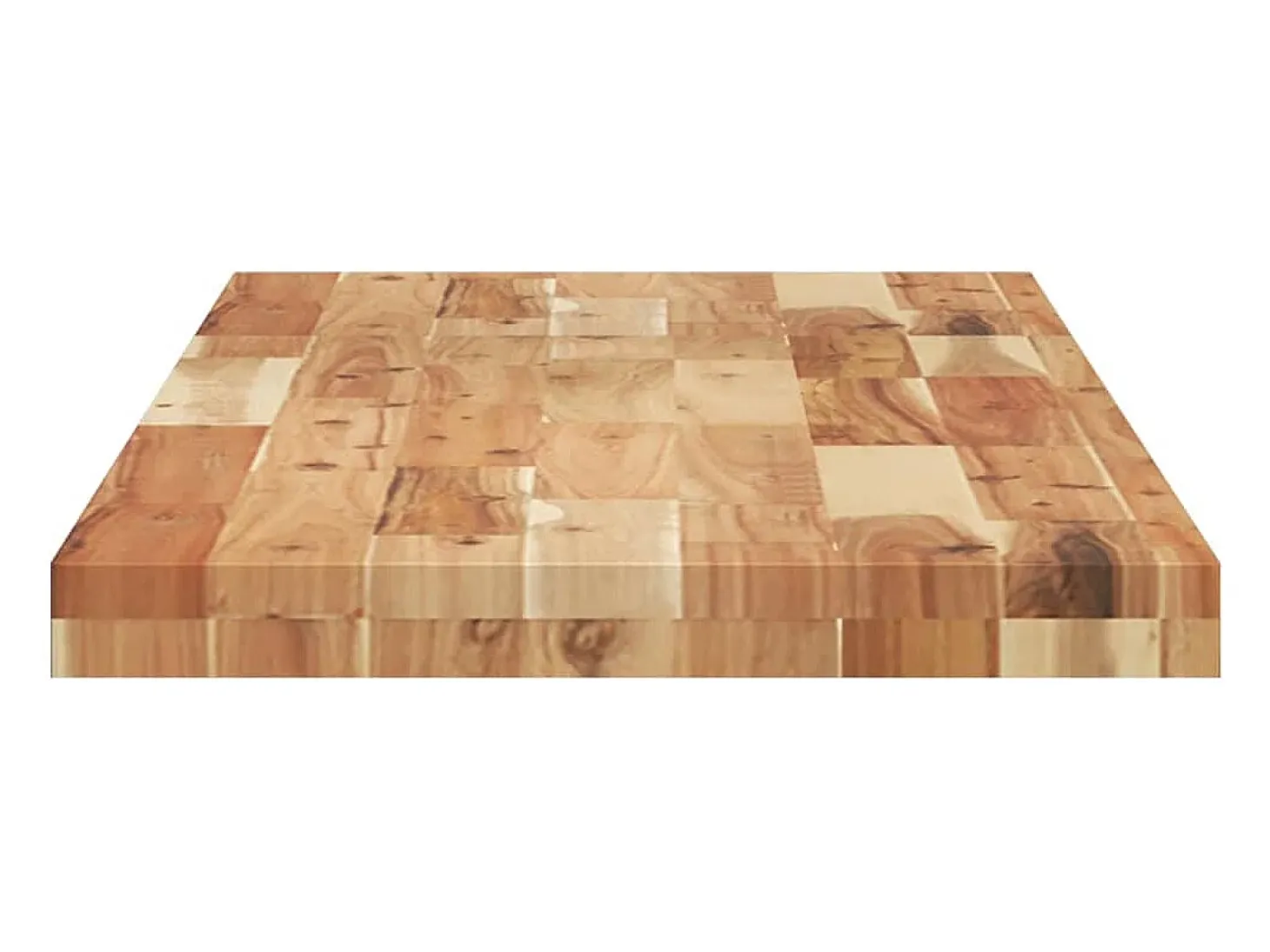 Estante flotante 2 uds madera acacia acabado aceite 140x40x4 cm