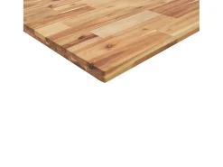 Estante flotante 2 uds madera acacia acabado aceite 140x40x4 cm