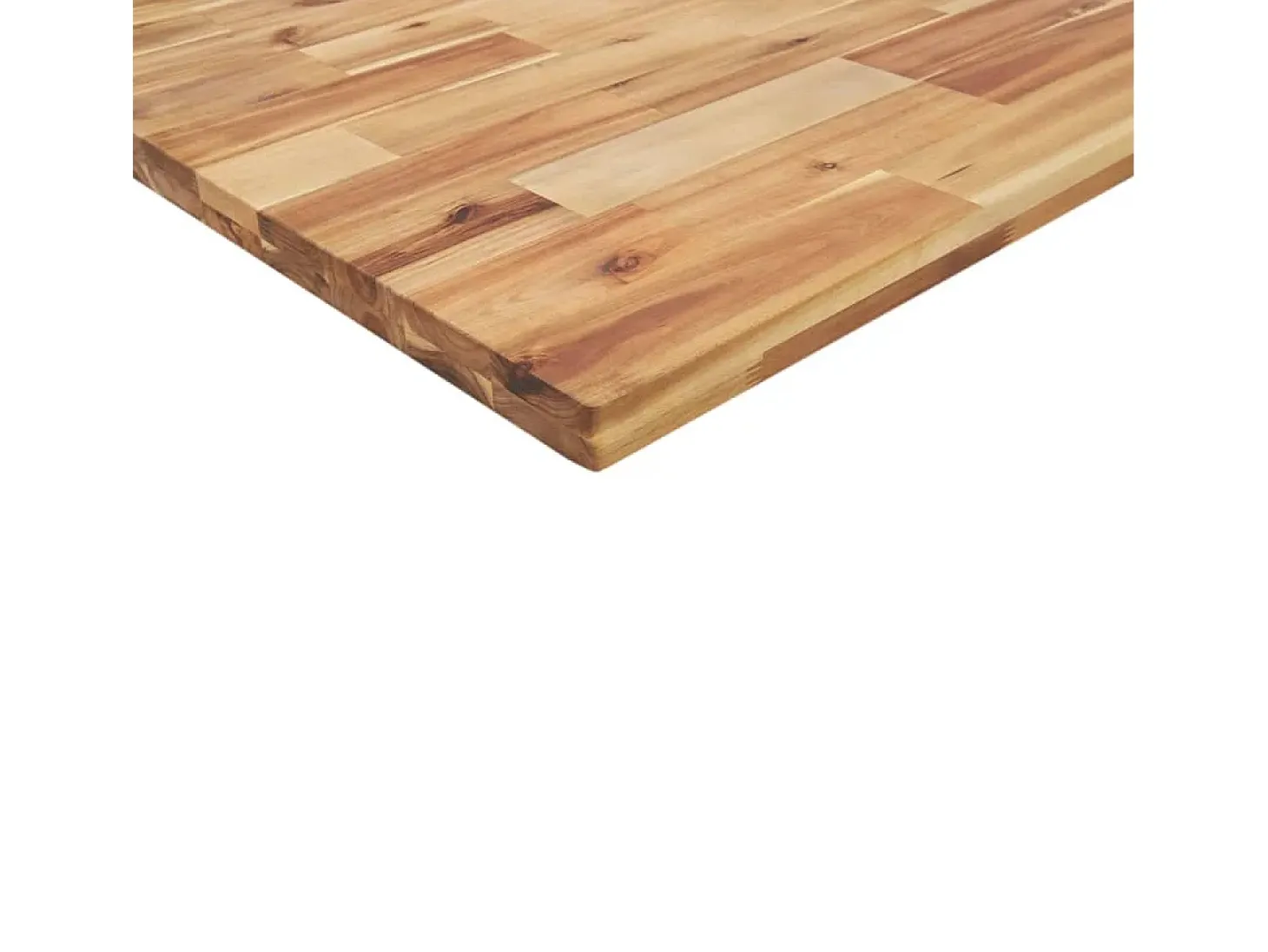 Estante flotante 2 uds madera acacia acabado aceite 140x40x4 cm