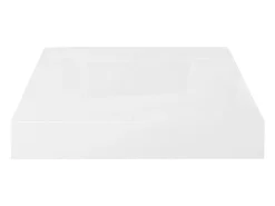 Estante flotante de pared 4 piezas blanco brillante 23x23,5x3,8cm MDF