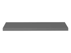 Estante flotante de pared 2 uds Gris brillo 90x23,5x3,8 cm MDF