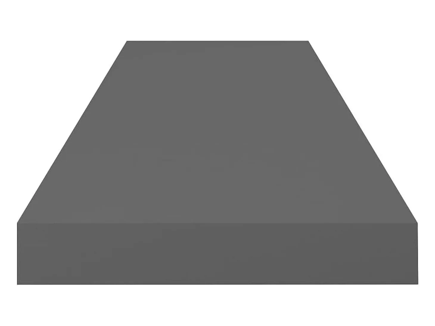 Estante flotante de pared 2 uds Gris brillo 80x23,5x3,8 cm MDF
