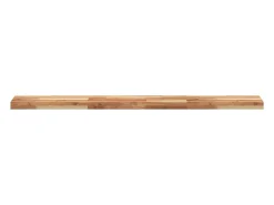 Estante flotante madera acacia maciza acabado aceite 120x20x4cm
