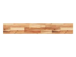 Estante flotante madera acacia maciza acabado aceite 120x20x4cm