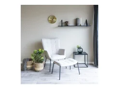 Estante Marea, Negro, 20x120x2 cm, Kendra Home