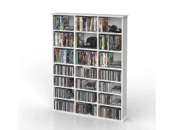 Estante para CDs blanco 105.4x19x136 jukebox