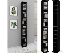 Estante para CDs negro 21x20x183.6