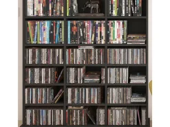 Estante para CDs negro 105.4x19x136 jukebox