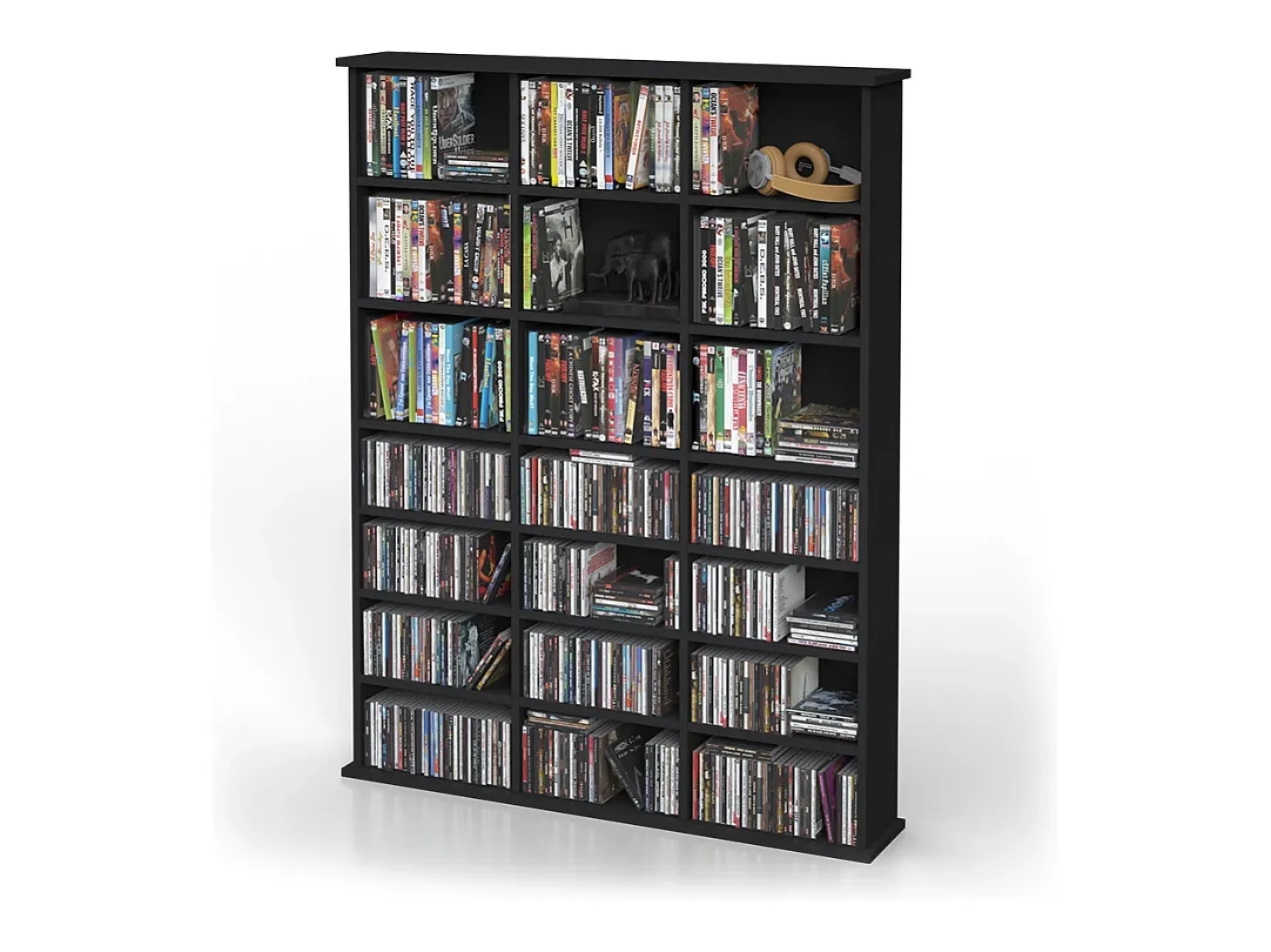 Estante para CDs negro 105.4x19x136 jukebox