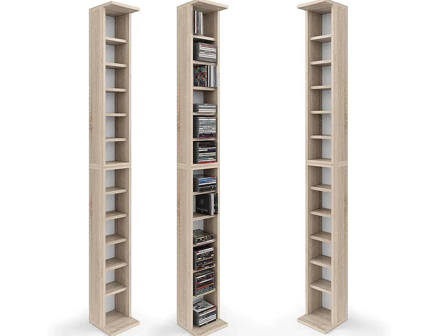 Estante para CDs sonoma 21x20x183.6