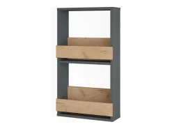 Estante para copas de vino oro power roble/antracita 40x15.1x72 repose