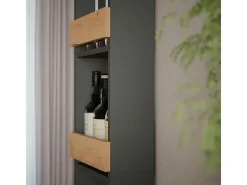 Estante para copas de vino oro power roble/antracita 30x15.1x180 repose