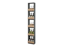 Estante para copas de vino oro power roble/antracita 30x15.1x180 repose