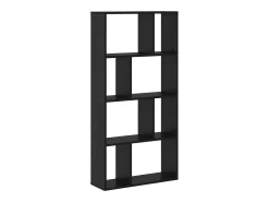 Estante Roble negro 60 x 20 x 120 cm Madera contrachapada