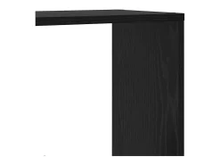 Estante Roble negro 60 x 20 x 120 cm Madera contrachapada