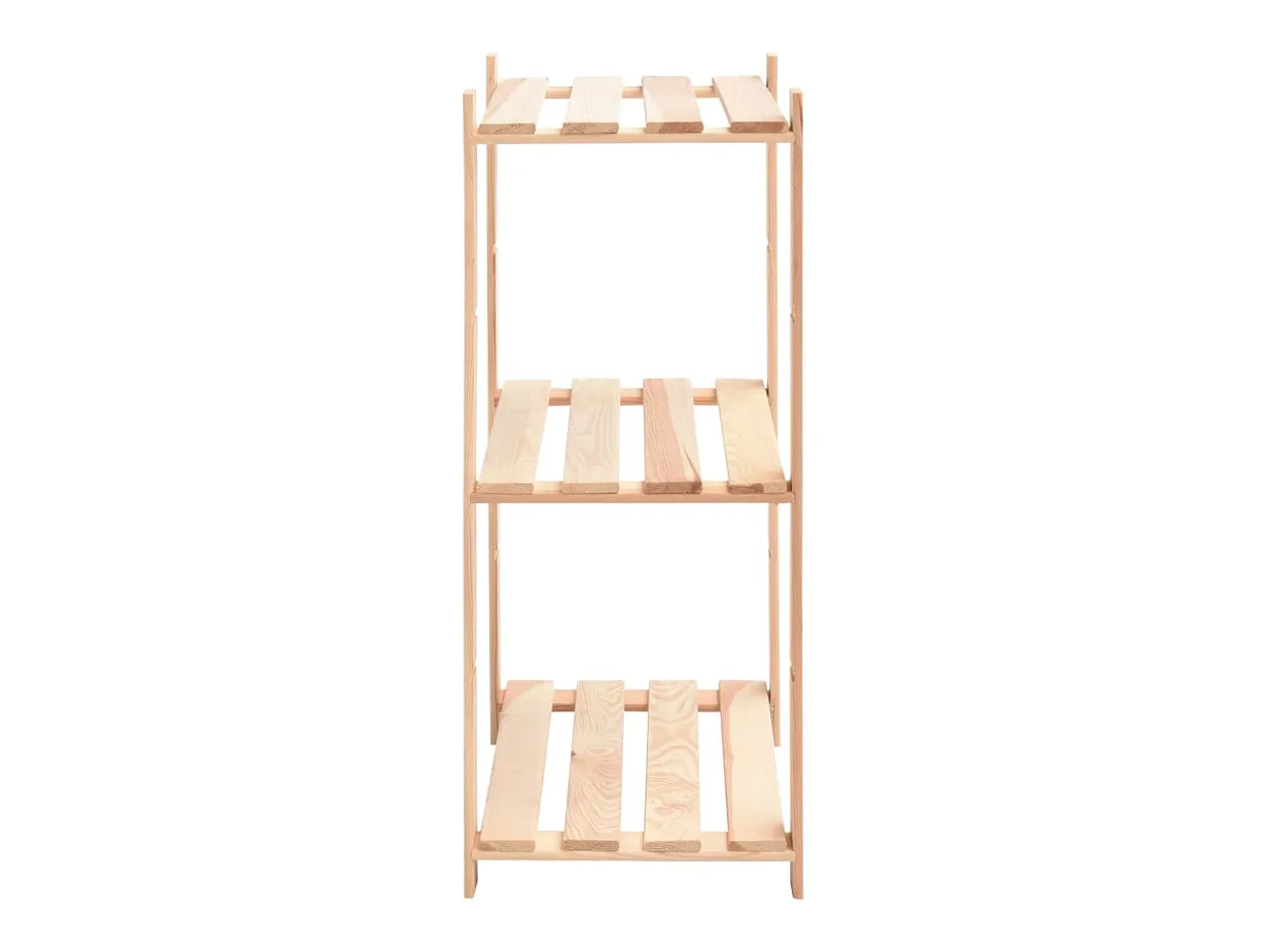Estantería 3 niveles 2 unidades madera pino maciza 150 kg ES110962