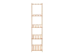 Estantería 5 niveles 5 unidades madera pino maciza 250 kg ES822166
