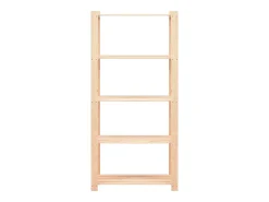 Estantería 5 niveles 3 unidades madera pino maciza 250 kg ES186996