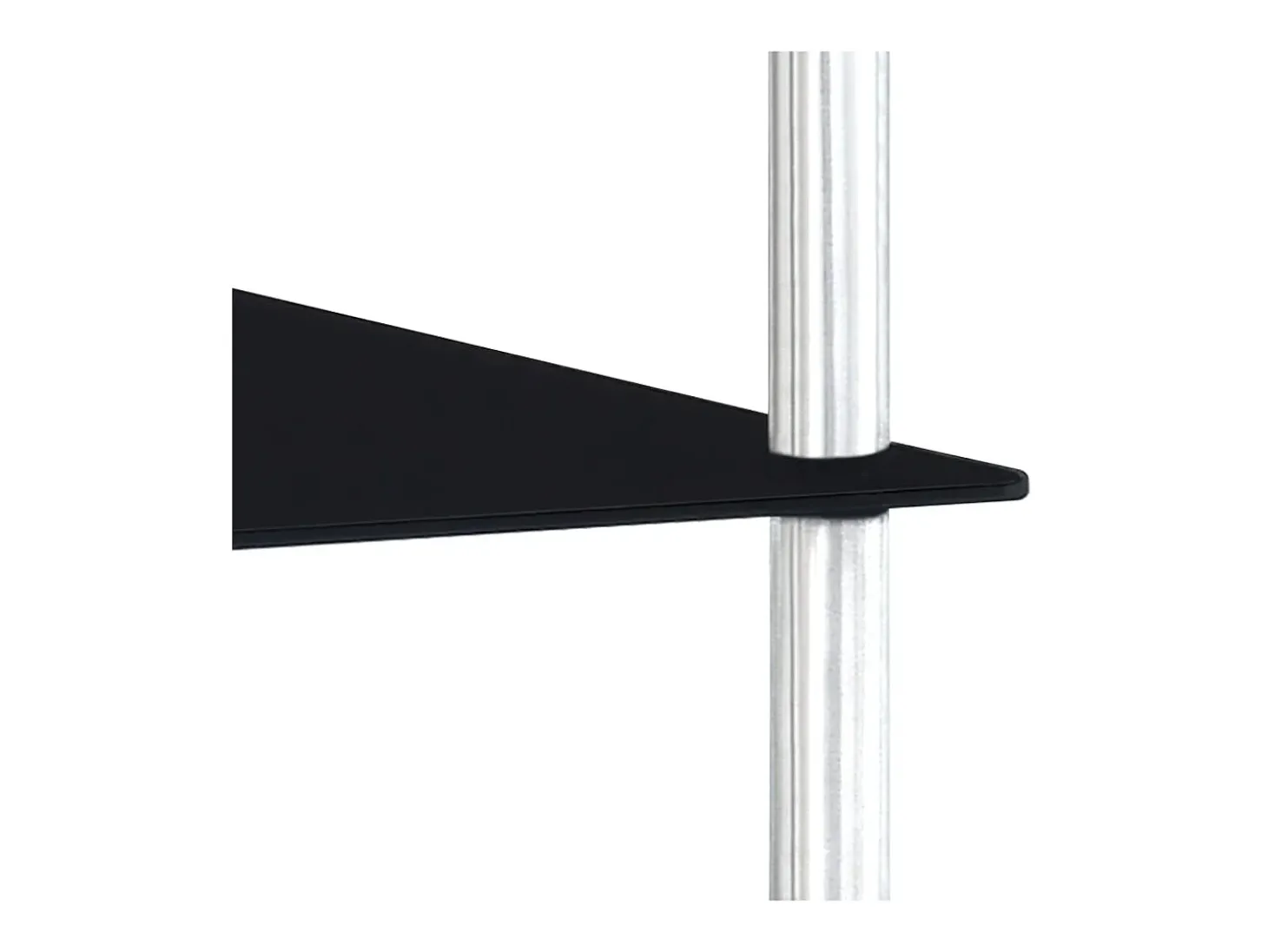 Estantería 4 niveles cristal templado negro 40x40x100 cm ES520813