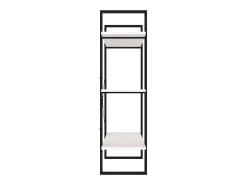 Estantería 3 niveles madera maciza de pino blanco 100x30x105 cm