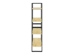 Estantería 4 niveles madera maciza de pino 80x30x140 cm