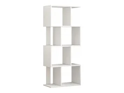 ESTANTERÍA ABIERTA DE PIE BLANCA ESTANTE ARMARIO BIBLIOTECA MODERNA LOFT 140 CM