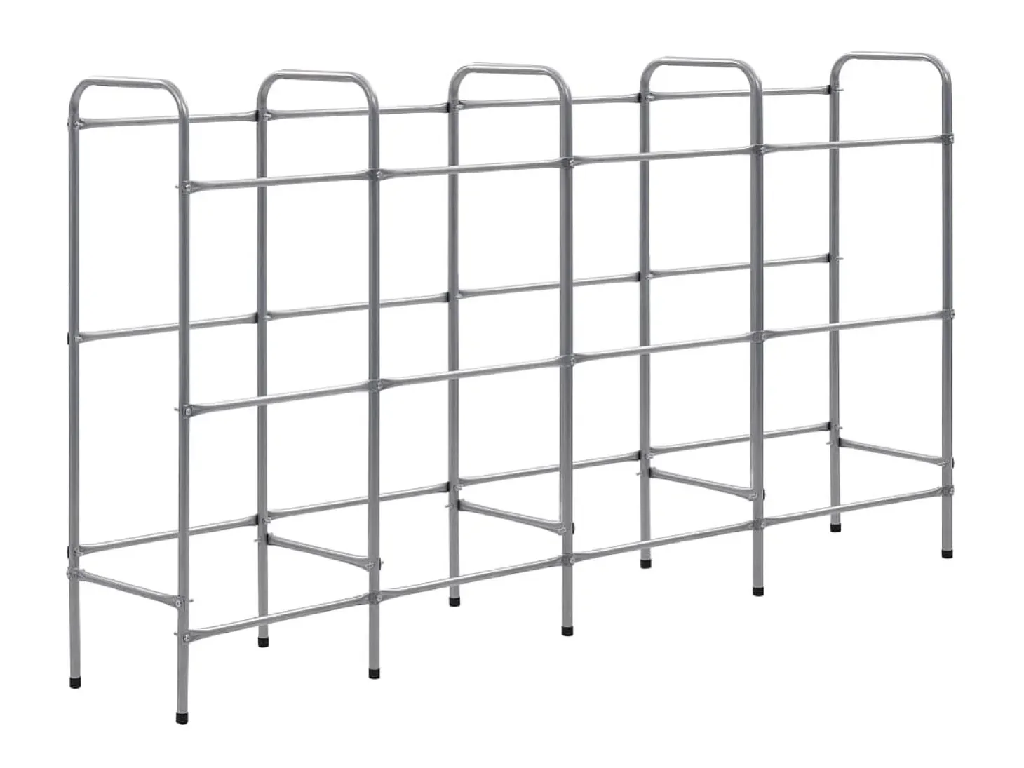 Estantería almacenaje para 12 cajas acero plateado 190x33x116cm ES521764