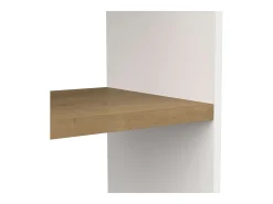Estantería Alta Librería Acces Roble Hamilton/Blanco 76x183x33 cm