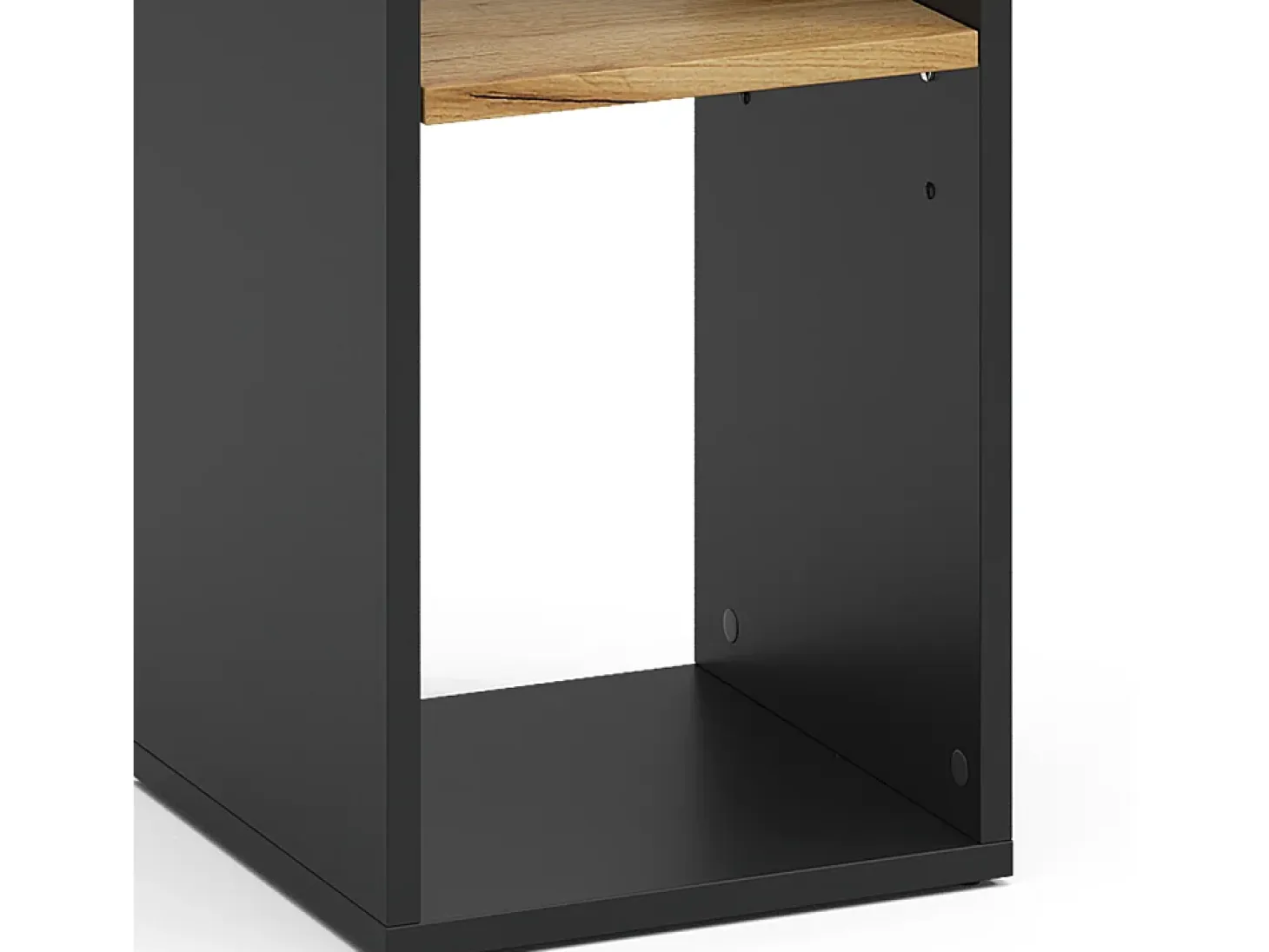 Estantería antracita/roble dorado 30x30x74 tomy