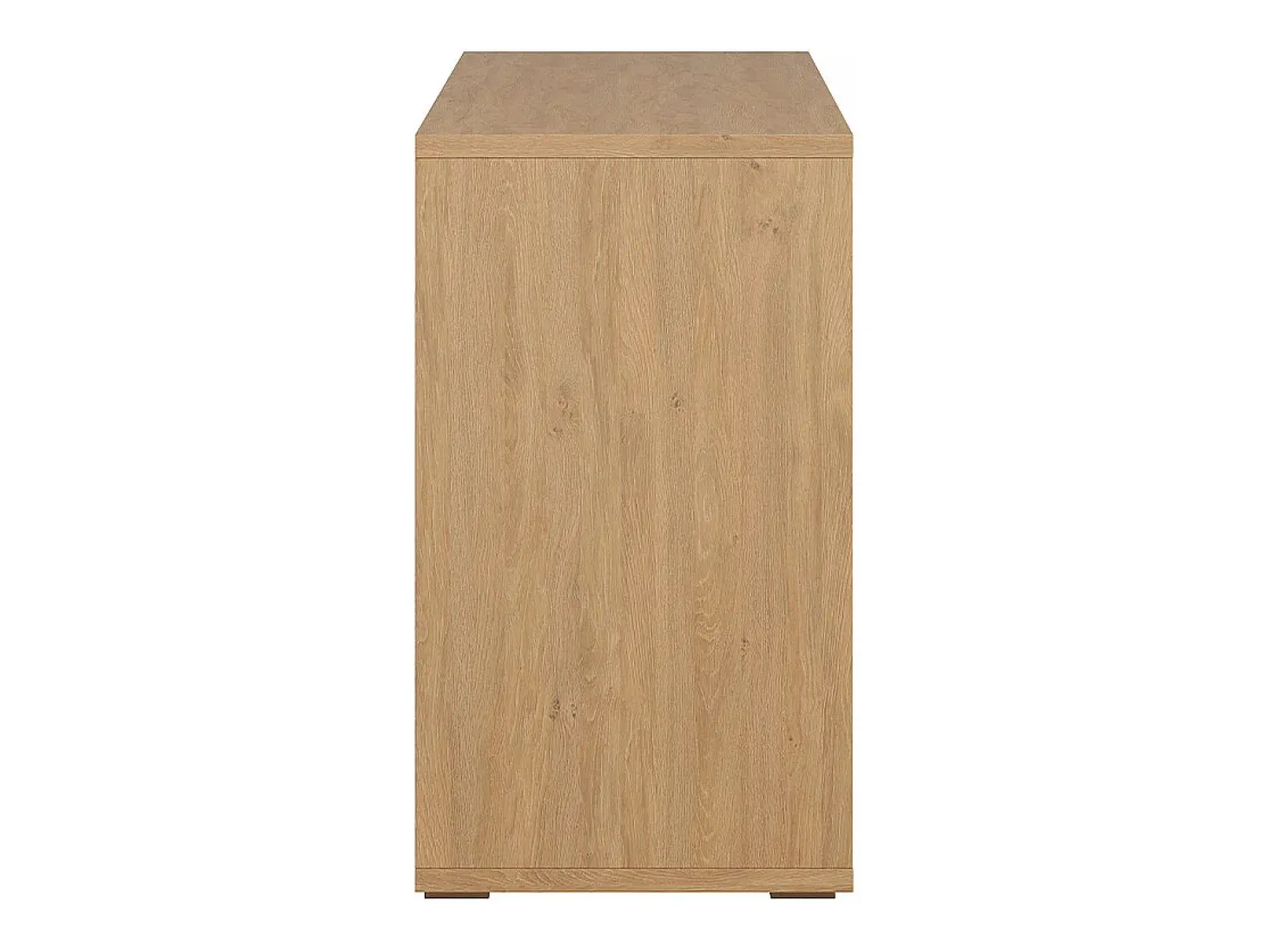 Estantería baja acabado de madera clara de roble 140 cm EPURE