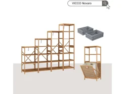 Estantería bambú 48.3x35.5x166.5 novaro