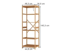 Estantería bambú 48.3x35.5x140.3 novaro