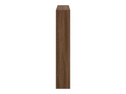 Estantería cúbica de pared de 7 compartimentos en roble marrón