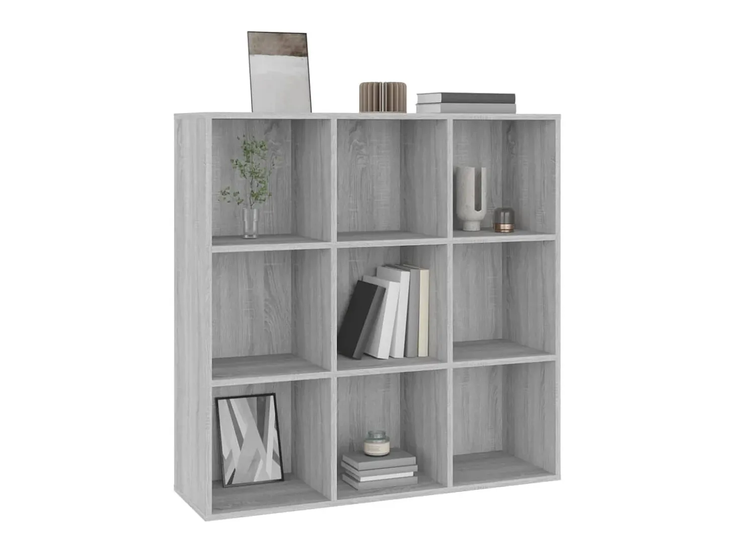 Estantería color gris Sonoma 98x30x98 cm