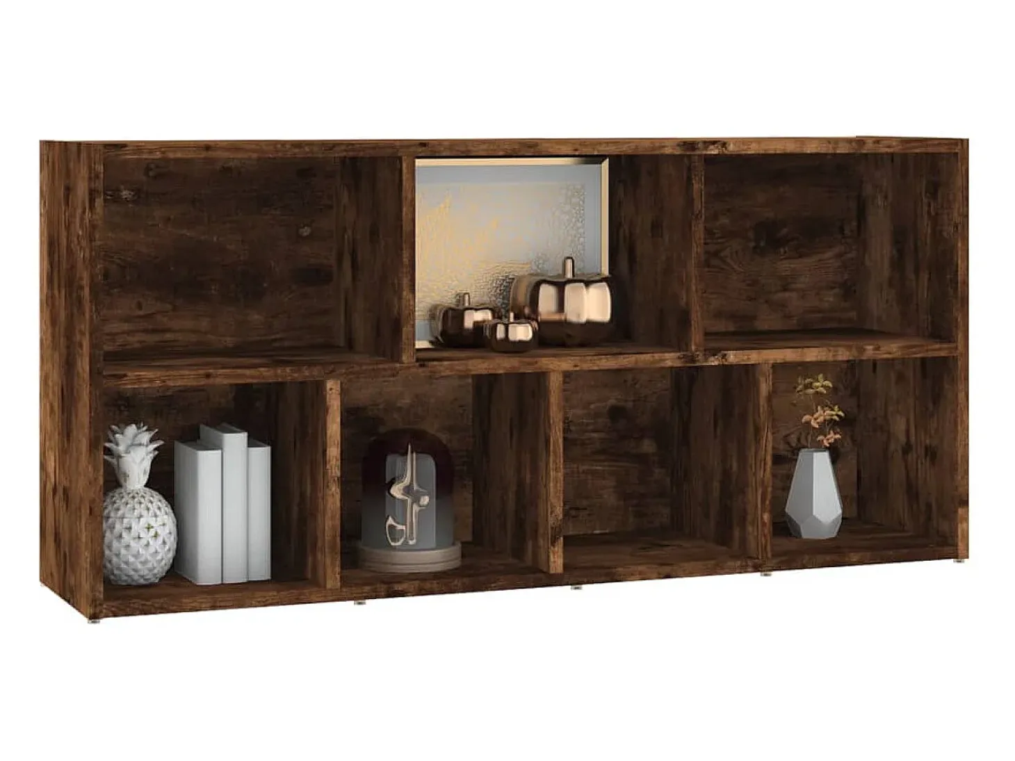 Estantería color roble ahumado 50x25x106 cm