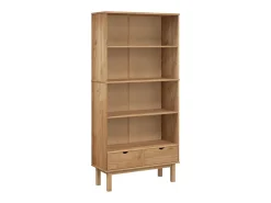 Estantería con 2 cajones OTTA madera maciza de pino marrón