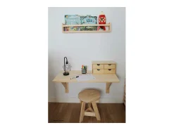 Estantería con barra central de pino Kit Line 40 cm