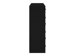 Estantería con puertas madera de ingeniería negro 136x37x109 cm